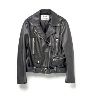 Acne Studios Men’s Leather Moto Jacket